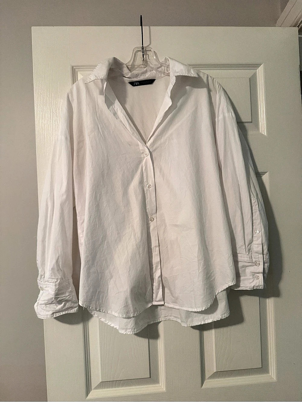 Zara White Button Down Shirt